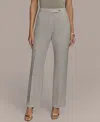 Donna Karan Women's Linen-blend Straight-leg Pants In Flax