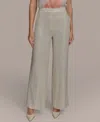 Donna Karan Women's Linen-blend Wide-leg Pants In Gold Multi