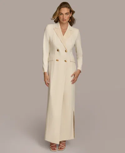 DONNA KARAN WOMEN'S LONG SLEEVES COAT DRESS