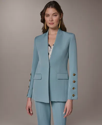 Donna Karan Women's Long-sleeve Blazer In Blue