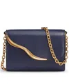 Donna Karan Women's Malverne String Wallet In Blue
