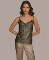 Donna Karan Women's Metallic Sequin Camisole Top In Multi