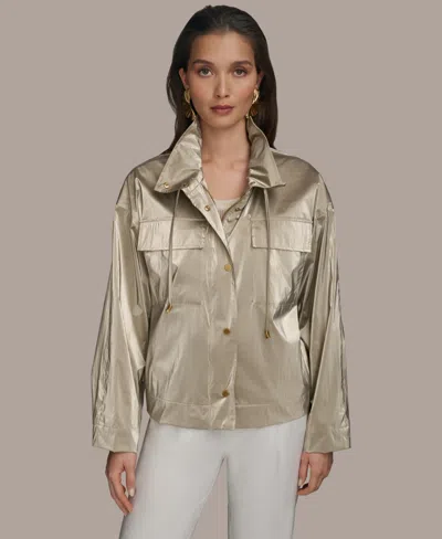 Donna Karan Women's Metallic Zip-front Jacket