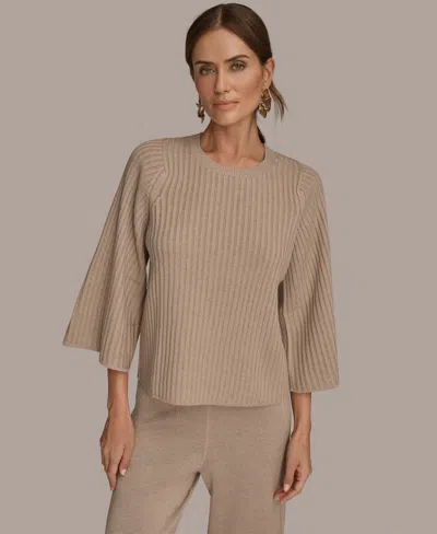 DONNA KARAN WOMEN'S MICRO SEQUIN EMBELLISHED SWEATER