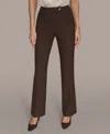 Donna Karan New York Metallic Stripe Straight Leg Pants In Burgundy