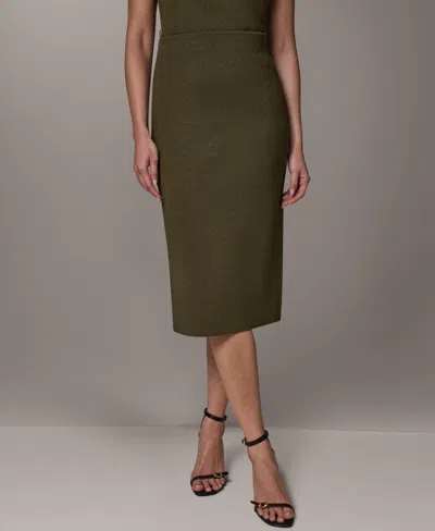 Donna Karan Women's Midi Pencil Skirt In Green