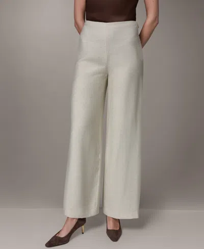 Donna Karan Women's Mid-rise Wide-leg Pants In White