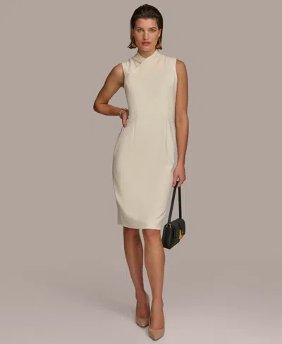 donna karan cream dress Donna Karan S/S 2011 Antique Pongee Silk Distressed Slit Slip Gown (Medium)   sororit