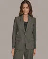 Donna Karan Women's One-button Jacket In Green