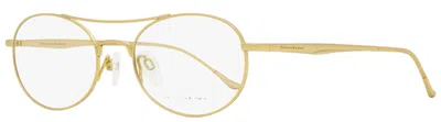 Donna Karan Women's Oval Eyeglasses Do1001 717 Gold 51mm In Multi