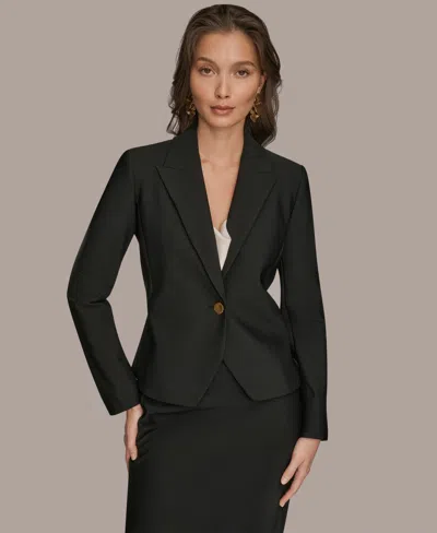DONNA KARAN WOMEN'S PEPLUM LONG SLEEVE JACKET