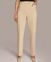 DONNA KARAN WOMEN'S PINSTRIPE STRAIGHT LEG PANTS