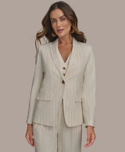 Donna Karan Women's Pinstriped Blazer, Regular & Petite