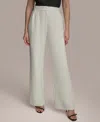 Donna Karan Women's Pleated Wide-leg Pants In Cream