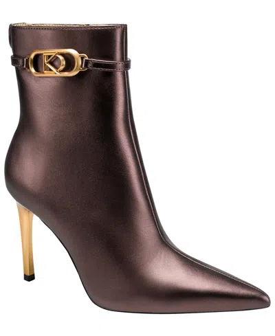 Donna Karan Women's Poppy Stiletto Heeled Booties In Brown