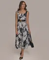 Donna Karan New York Sleeveless Fit-and-flare Maxi Dress In Black Pristine