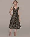 Donna Karan Women's Printed Fit And Flare Dress In Multi