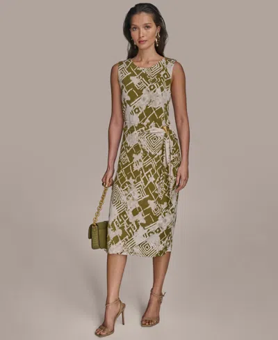 Donna Karan Women's Printed Sleeveless Dress