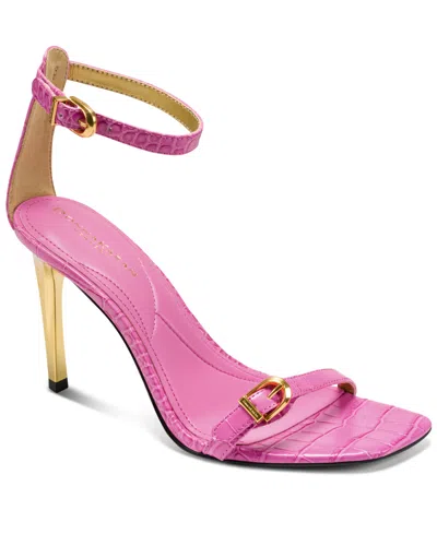 Donna Karan Women's Pryce Buckle Ankle-strap Dress Sandals In Pink