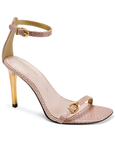 Donna Karan Women's Pryce Buckle Ankle-strap Dress Sandals In Pink