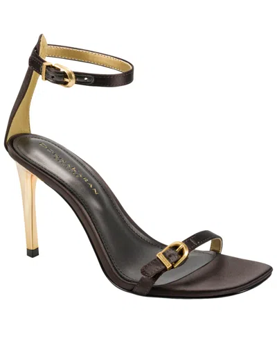 Donna Karan Women's Pryce Buckle Ankle-strap Dress Sandals In Black