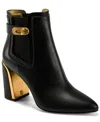 Donna Karan Women's Raine Chelsea Almond Toe Booties In Black