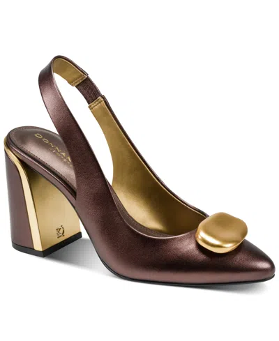 Donna Karan Women's Rebecca Slingback Pumps In Brown