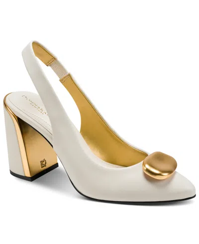 Donna Karan Women's Rebecca Slingback Pumps In White