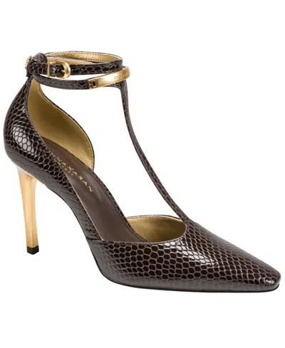 Donna Karan Women's Samuel T-strap Pumps In Brown