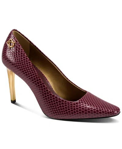 Donna Karan Women's Savita High Slip On Pumps In Burgundy