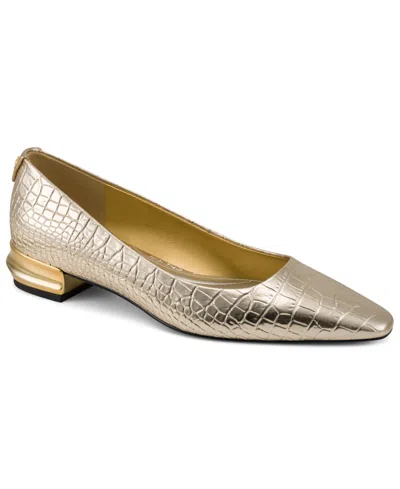 Donna Karan Women's Savita Slip-on Flats In Gold