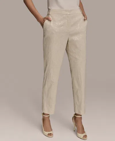 Donna Karan Women's Sequin Embellished Linen-blend Pants