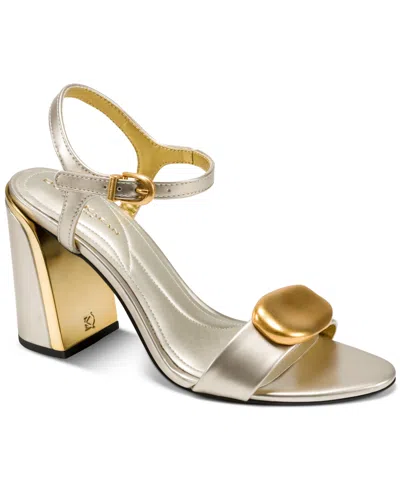 Donna Karan Women's Seraphina Ankle Strap Dress Sandals In Gold