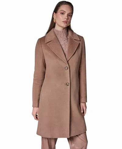 Donna Karan Women's Single Breasted Cashmere Wool Walker Coat In Neutral