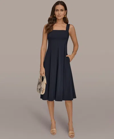 Donna Karan Women's Sleeveless A-line Dress In Nightfall