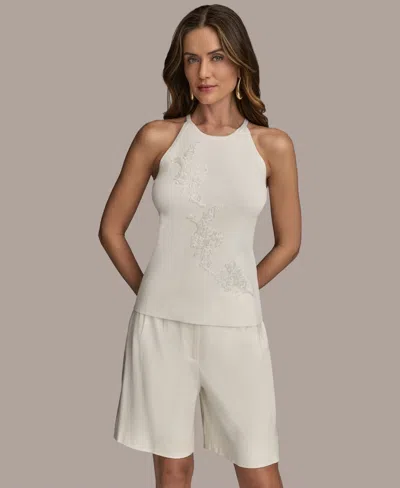 Donna Karan Women's Sleeveless Embellished Top