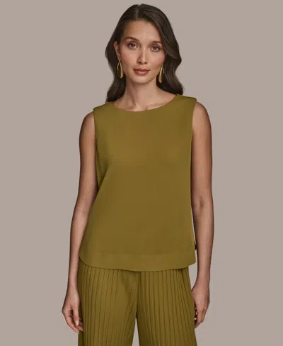Donna Karan Women's Sleeveless Knit Top In Pink