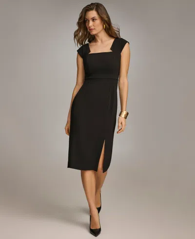 Donna Karan Women's Sleeveless Midi Dress In Black