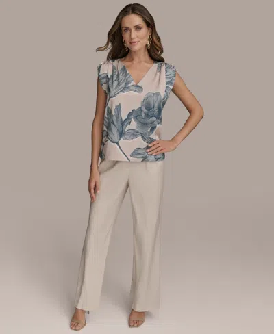 Donna Karan Women's Sleeveless Printed Blouse