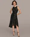 Donna Karan Women's Sleeveless Sequin Dress In Black