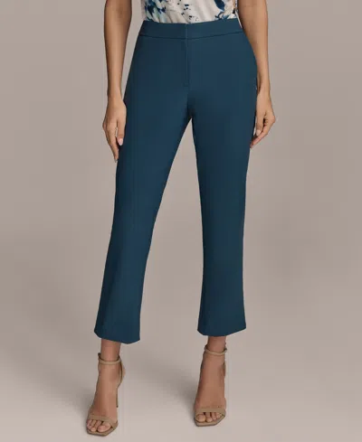 Donna Karan Women's Slim-leg Ankle Pants In Blue