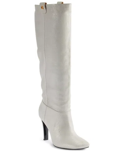 Donna Karan Women's Slouch Square Toe Boots In Soft White