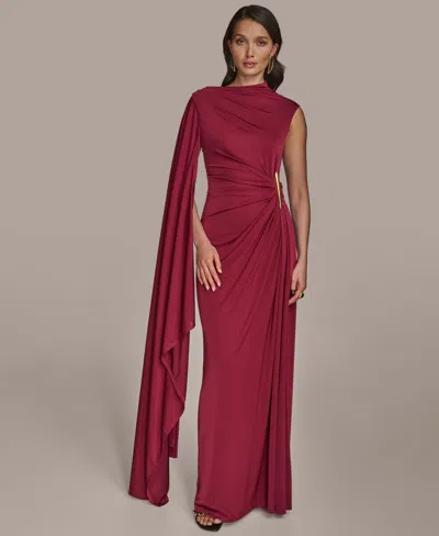 Donna Karan Women's Solid-color Asymmetrical Gown