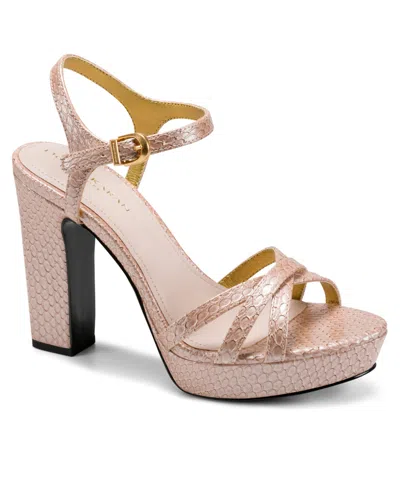 Donna Karan Women's Spencer Platform Dress Sandals In Pink