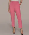 Donna Karan Women's Straight-leg Ankle-length Pants In Pink