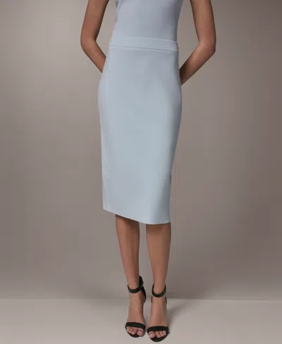 Donna Karan Women's Straight Sweater Skirt In Blue