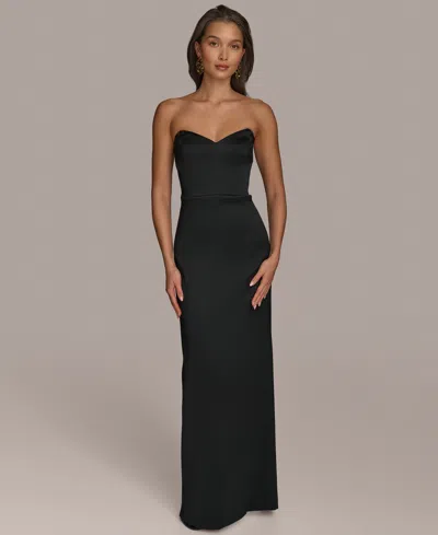 Donna Karan Women's Strapless Gown In Black