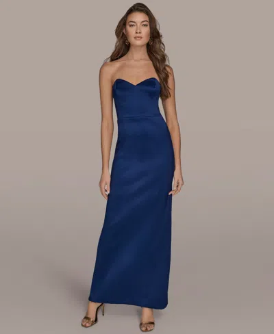 Donna Karan Women's Strapless Gown In Blue