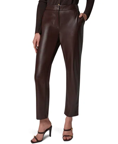 Donna Karan Womens Suit Separates Straight Pants In Brown