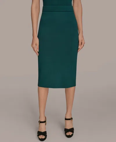 Donna Karan Women's Sweater-knit Pencil Skirt In Brown